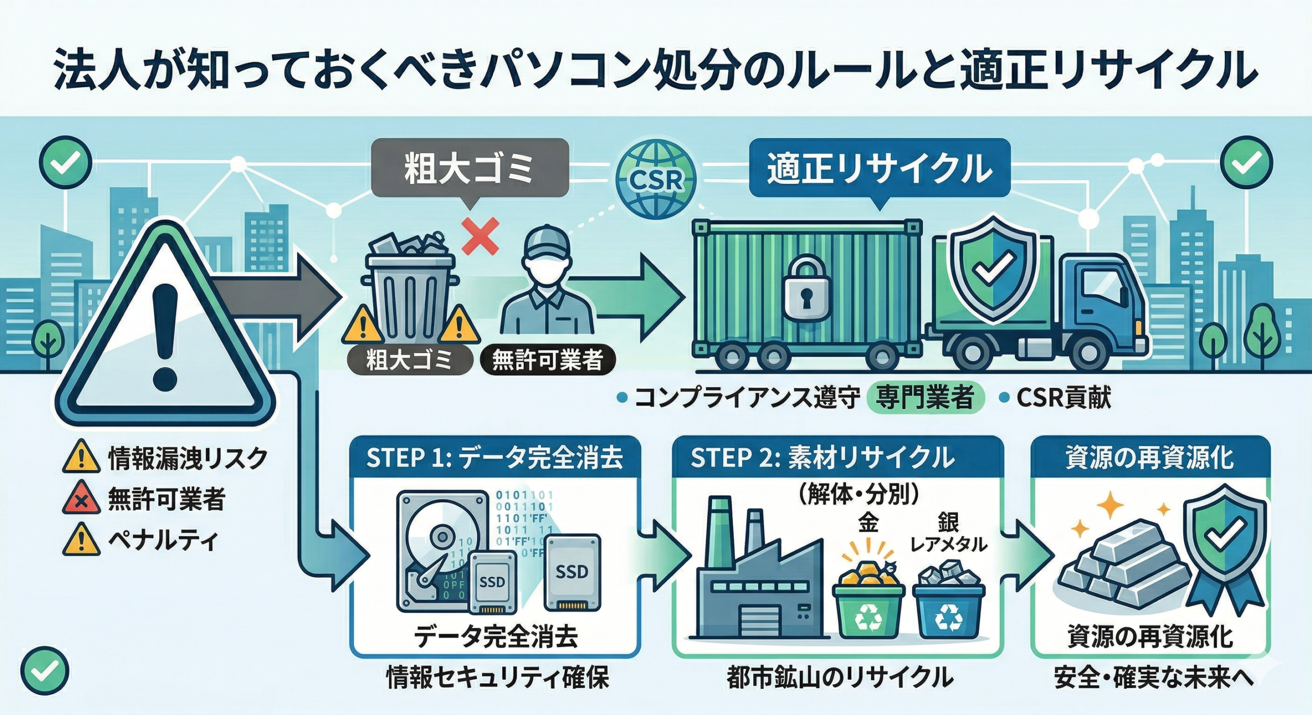 パソコン処分のルール