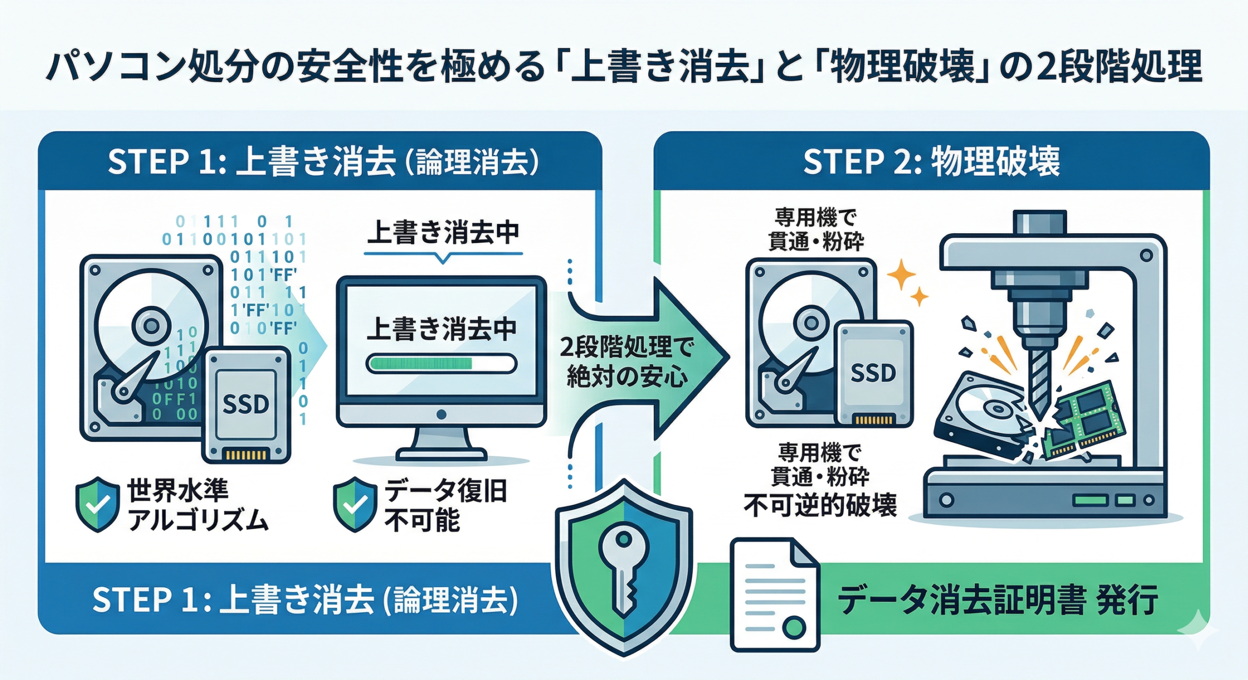 パソコン消去と破壊